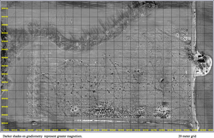 Image of gradiometry results